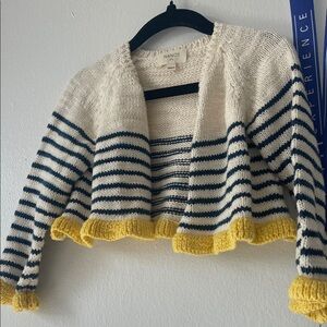 Nano kids Cardigan - Cream, Blue, and Yellow